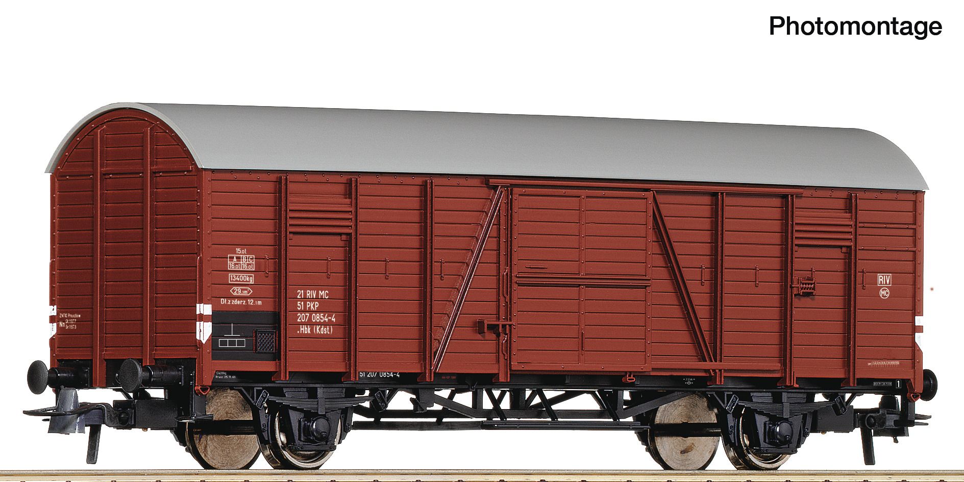 6600187 Roco - Gedeckter G�terwagen - Spur H0
