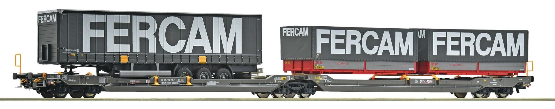 6600235 Roco - Doppeltaschen-Gelenkwagen T3000e - Spur H0