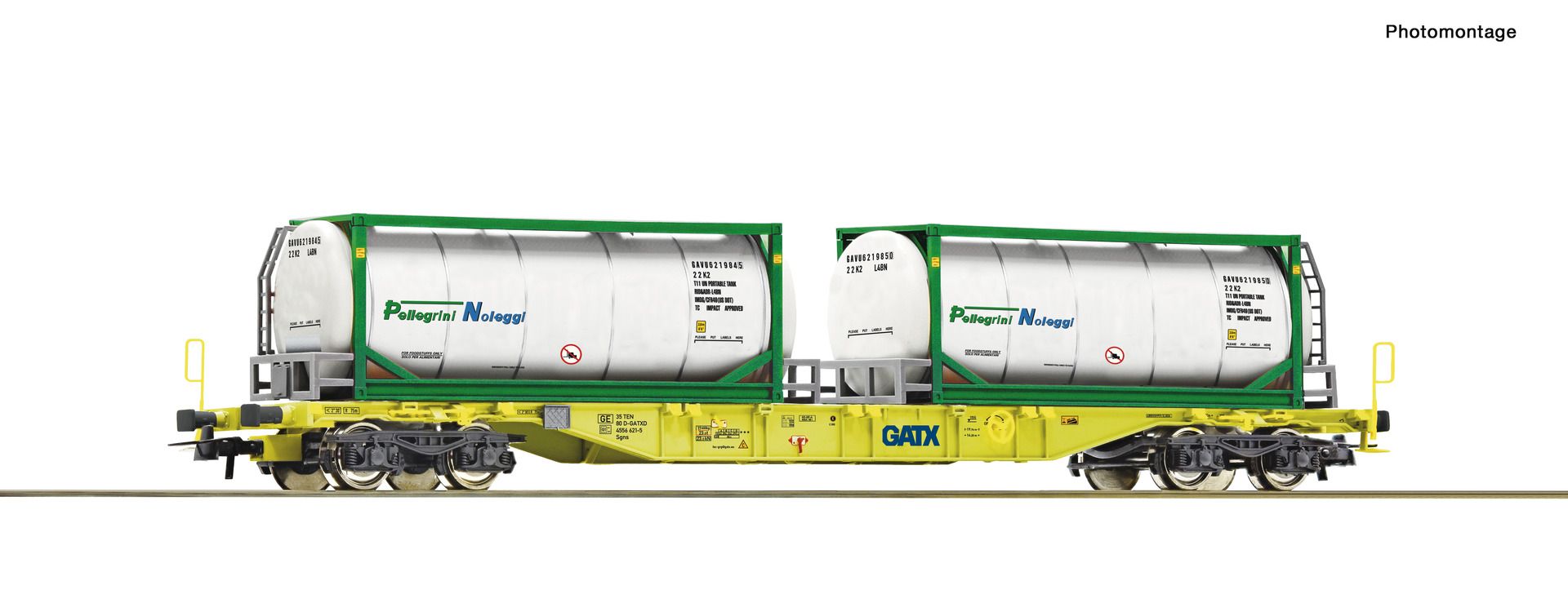 6600279 Roco - Containertragwagen - Spur H0