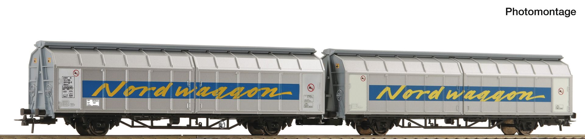 6600311 Roco - Schiebewandwagen-Doppeleinheit - Spur H0