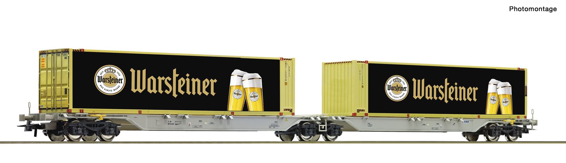 6600320 Roco - Container-Doppeltragwagen - Spur H0