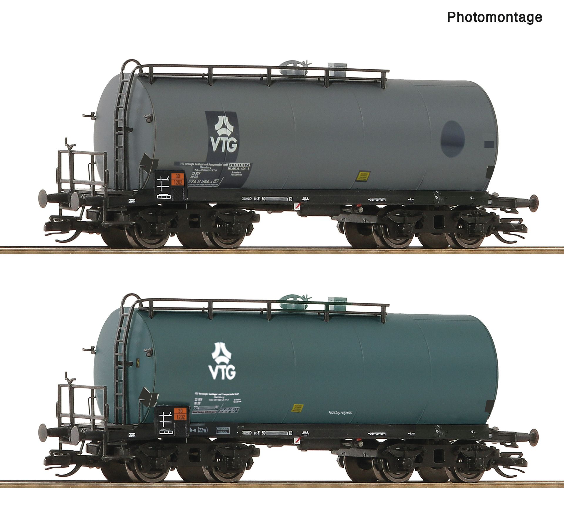 6680037 Roco - 2er Set Kesselwagen VTG/DB - Spur TT