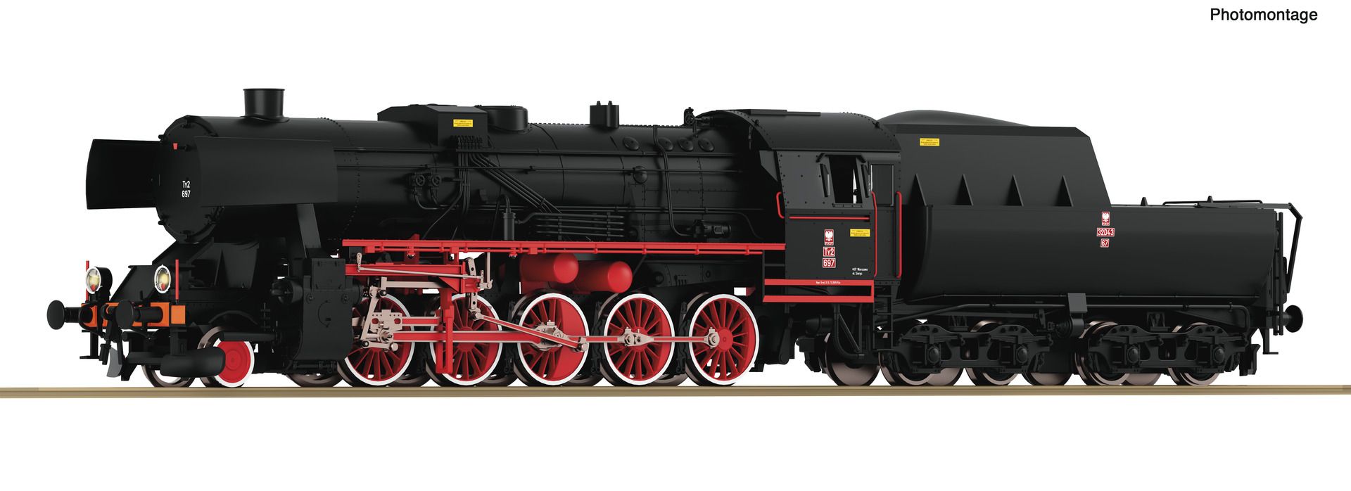 70107 Roco - Dampflok Ty2 PKP - Spur H0
