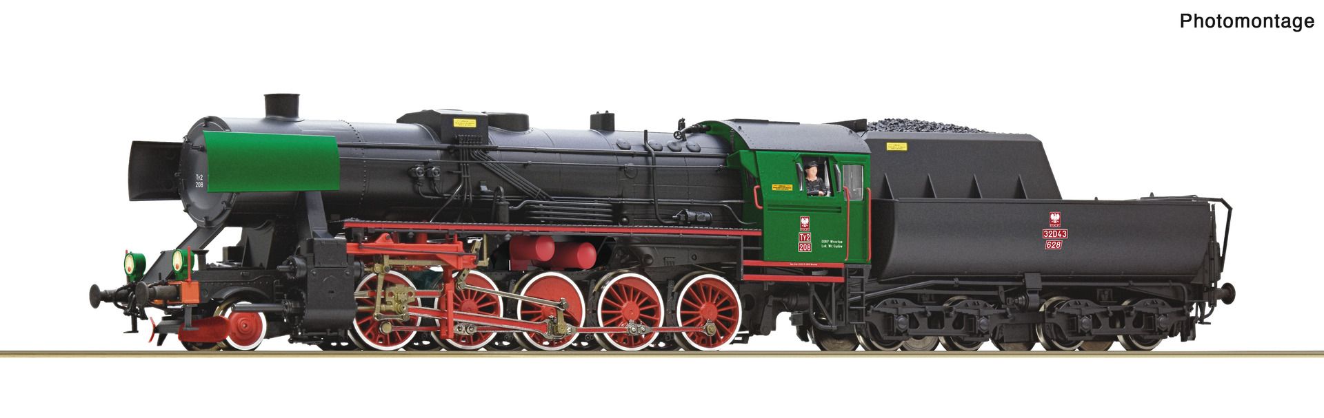 70111 Roco - Dampflok Ty2 PKP - Spur H0
