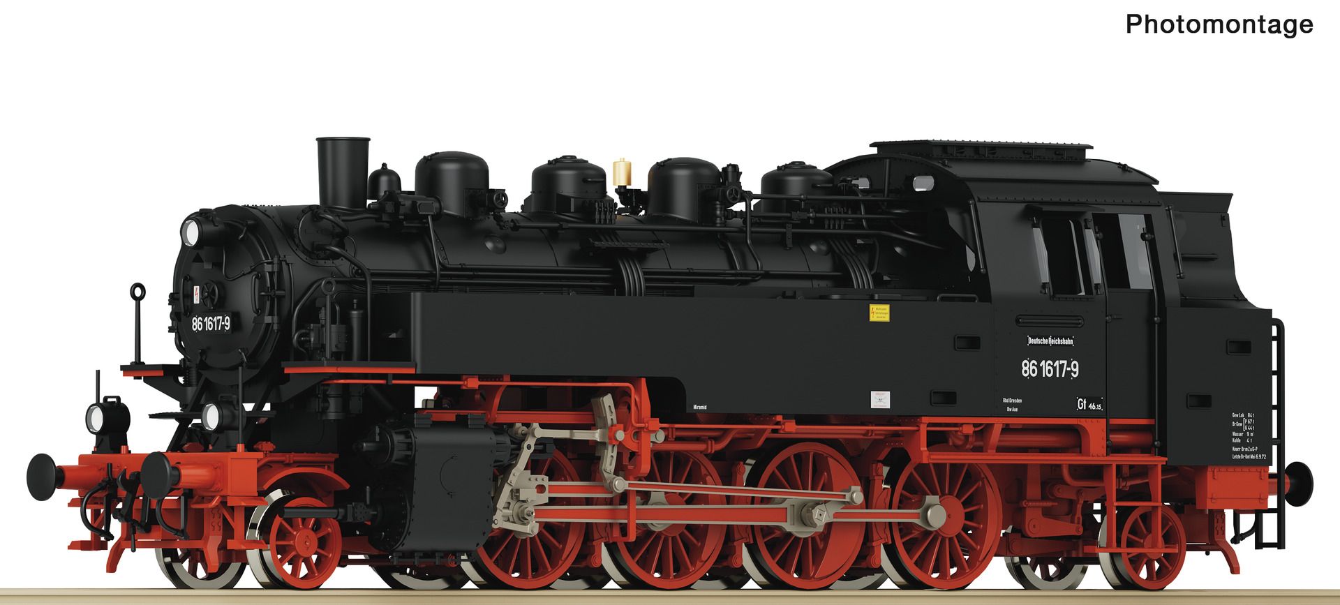 7100027 Roco - Dampflok BR 86 DR - Spur H0