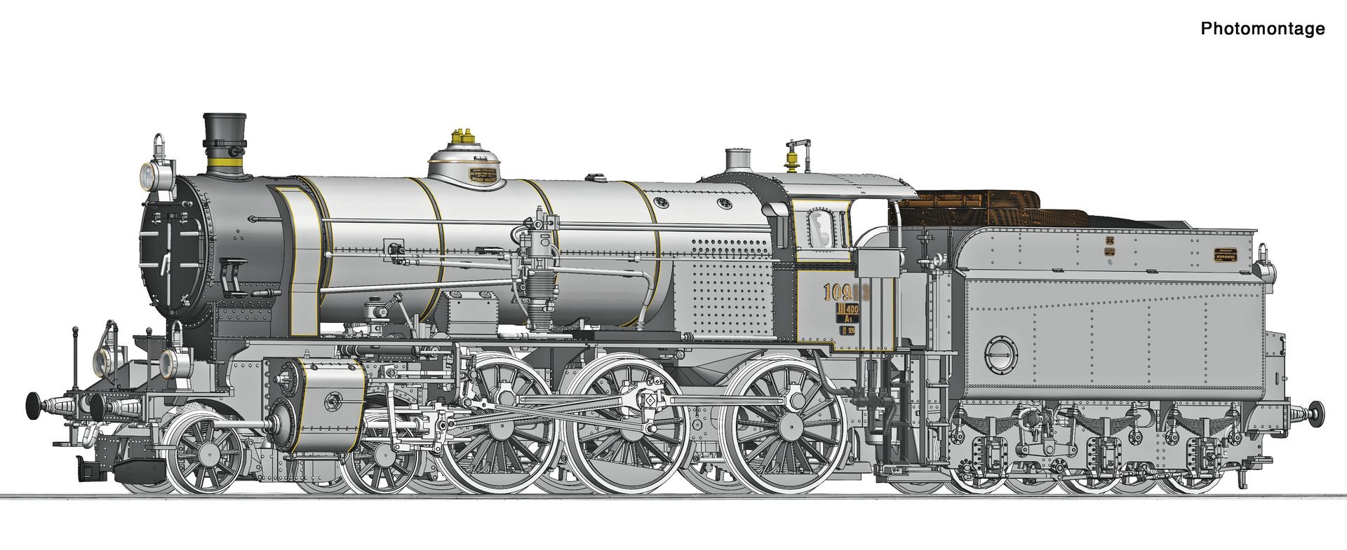 7100047 Roco - Dampflok BR Rh 109 - Spur H0
