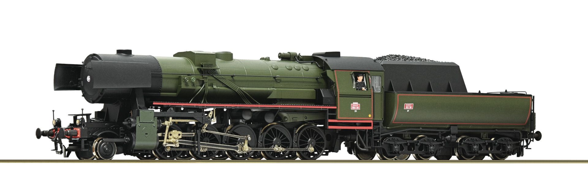 7110038 Roco - Dampflok BR 150.Y.16 - Spur H0