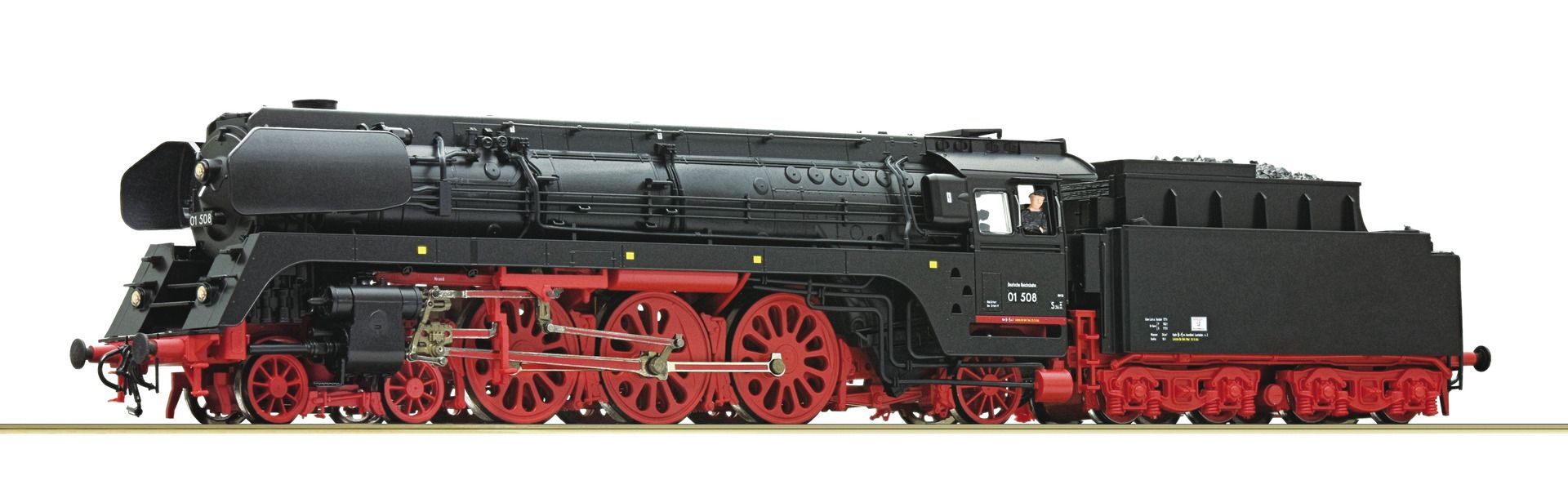 Dampflok BR 01.5 der DR in Epoche III. Ausführung mit Boxpokrädern und Umlaufschürze. Mit Kohlefeuerung. Feine Metallradsätze, Beheimatung Rbd Erfurt, Bw Erfurt. Rauchgenerator nachrüstbar - Seuthe Nr. 11