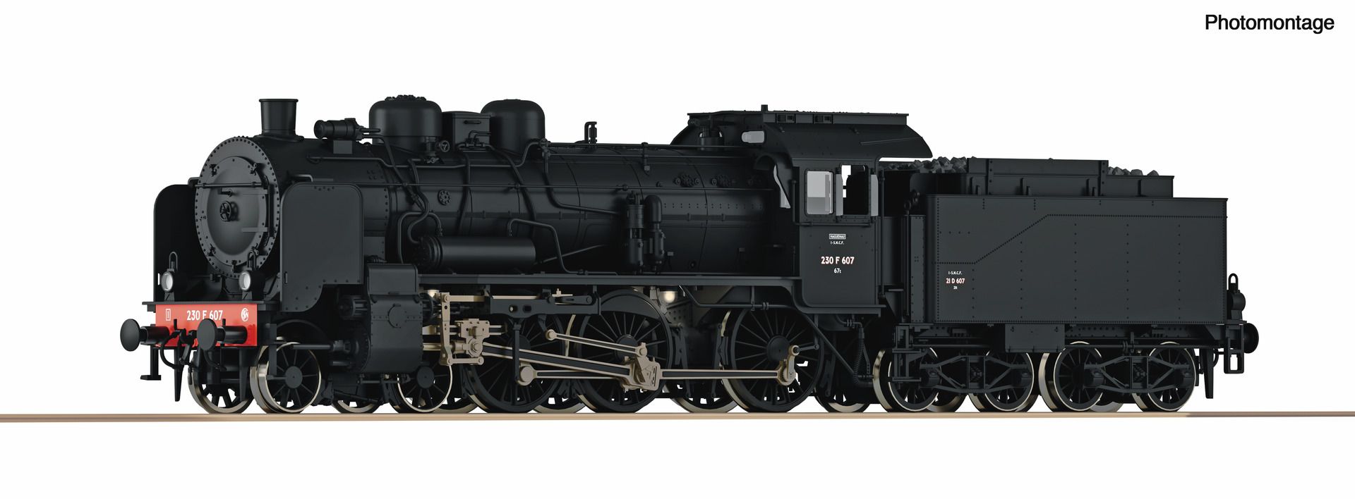 71385 Roco - Dampflok 230F607 SNCF - Spur H0