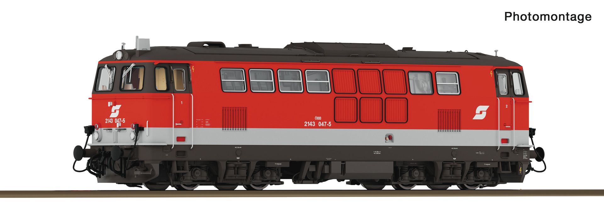 7320092 Roco - Diesellok BR 2143 047-5 - Spur H0