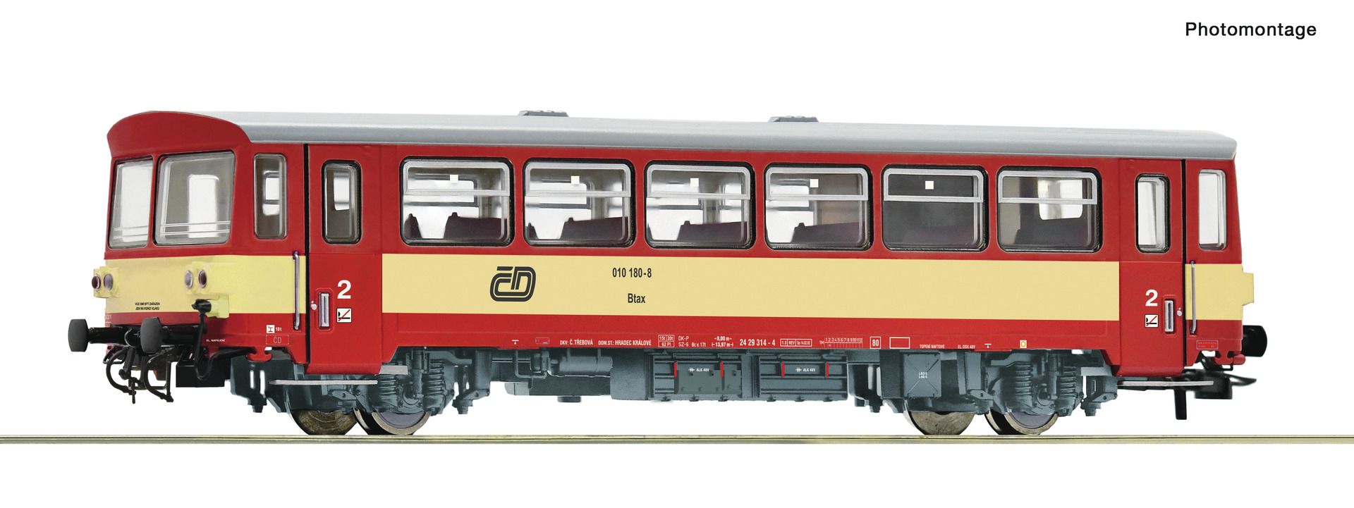 74242 Roco - Beiwag. Btax 780 CD - Spur H0