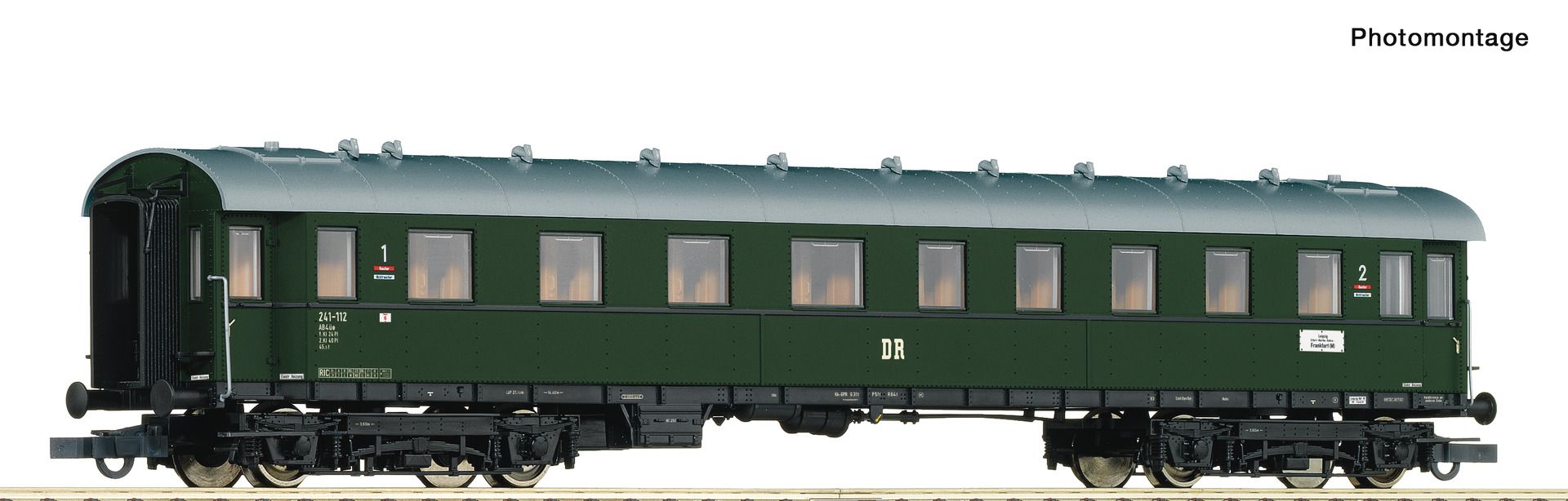 74861 Roco - Schnellzugwag. 1./2. Kl. DR - Spur H0
