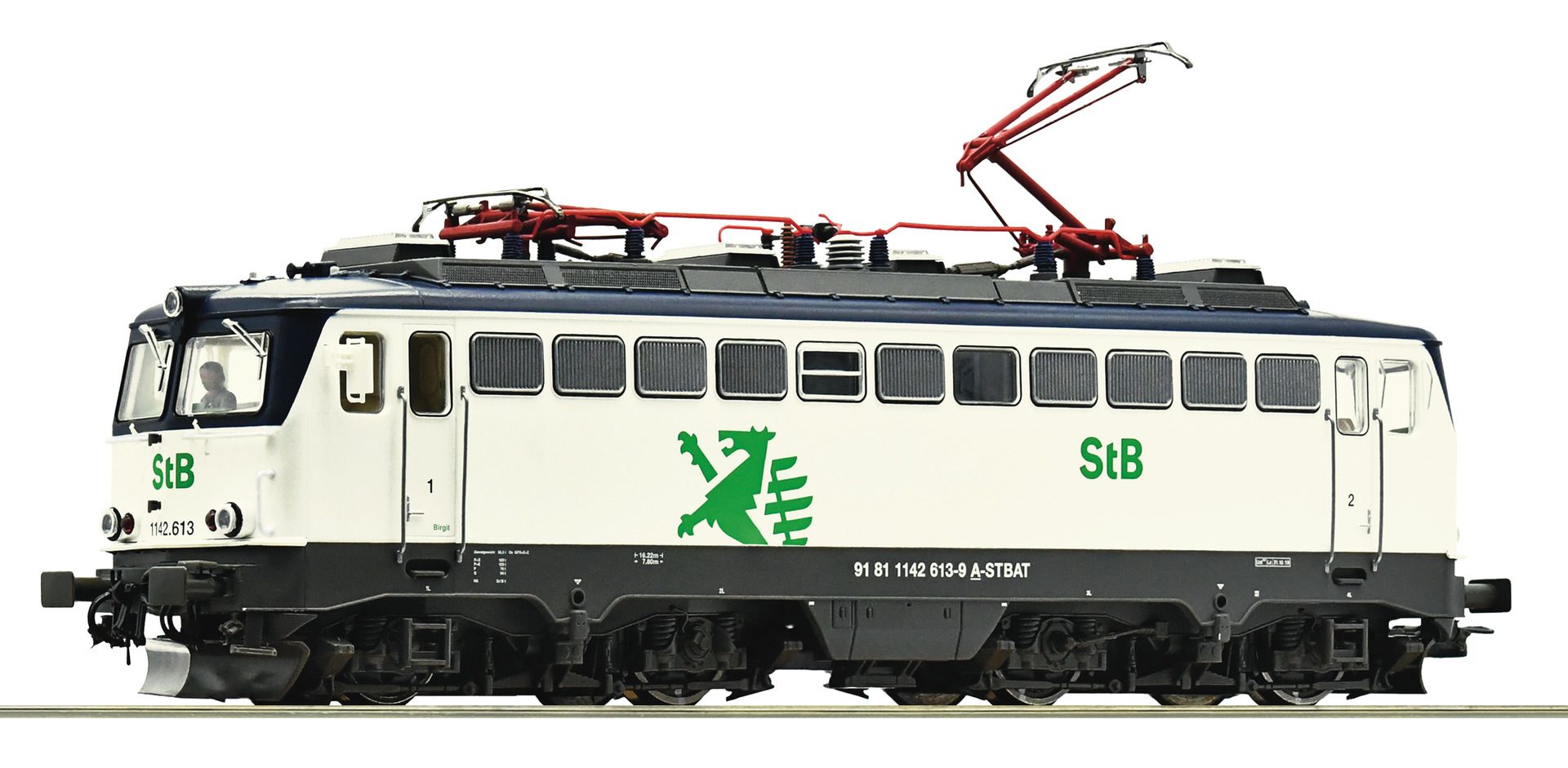 7500042 Roco - E-Lok 1142 613 StB - Spur H0