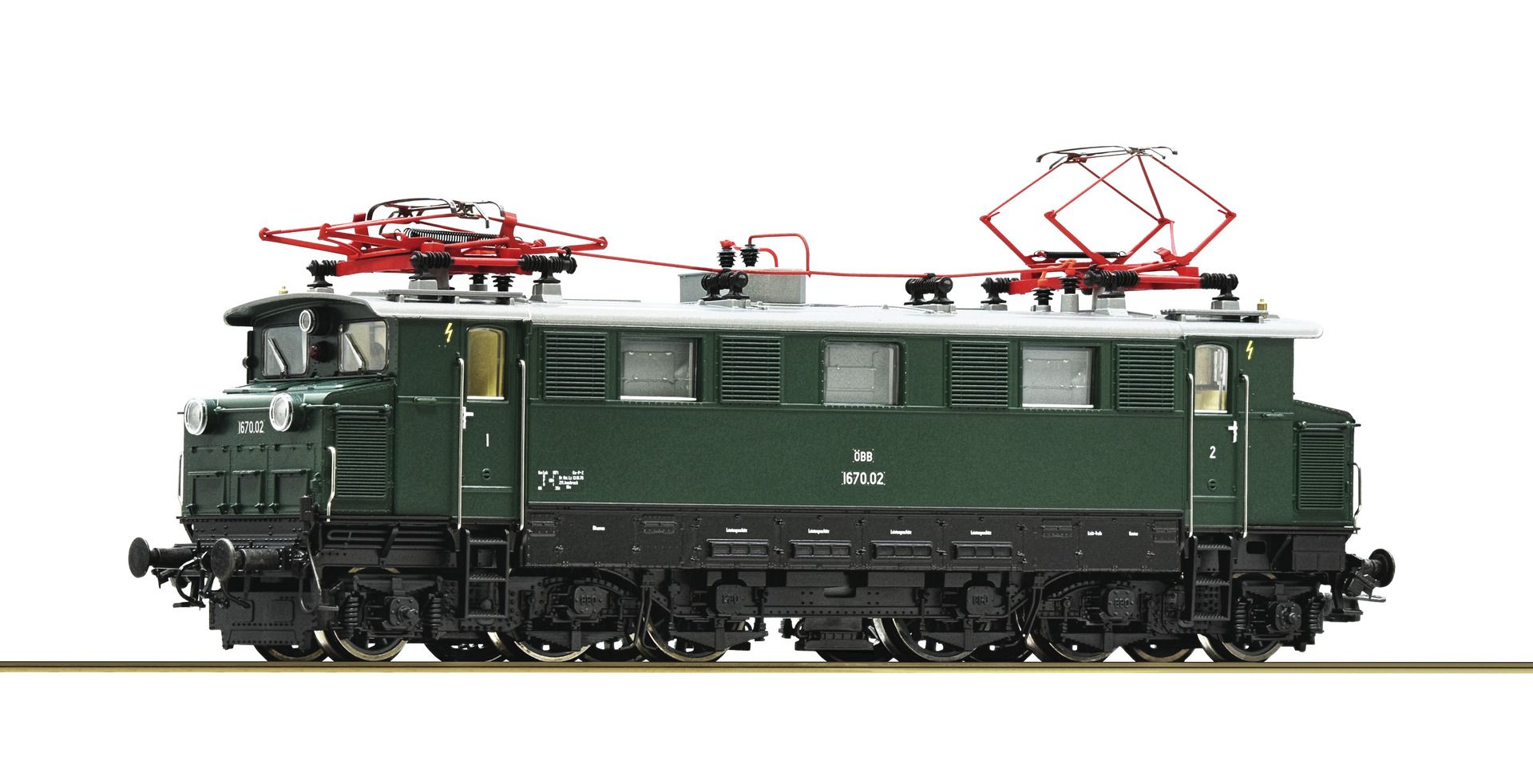 7500047 Roco - E-Lok 1670.02 OBB grun - Spur H0