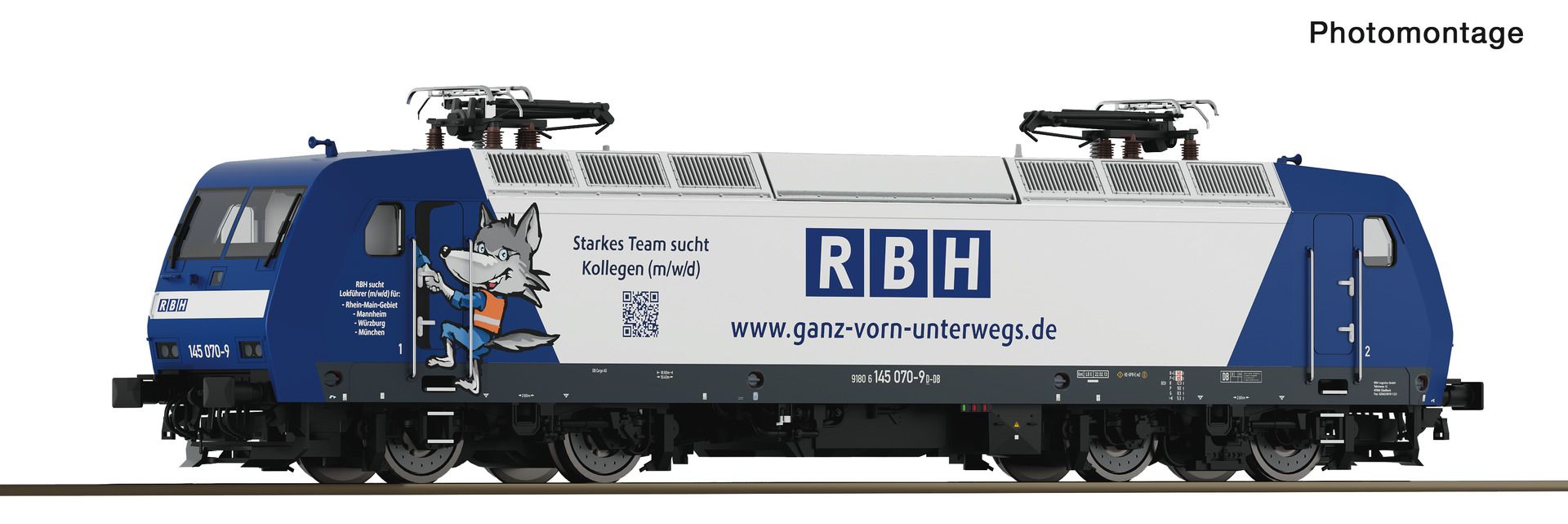 7500178 Roco - E-Lok BR 145 070-9 - Spur H0