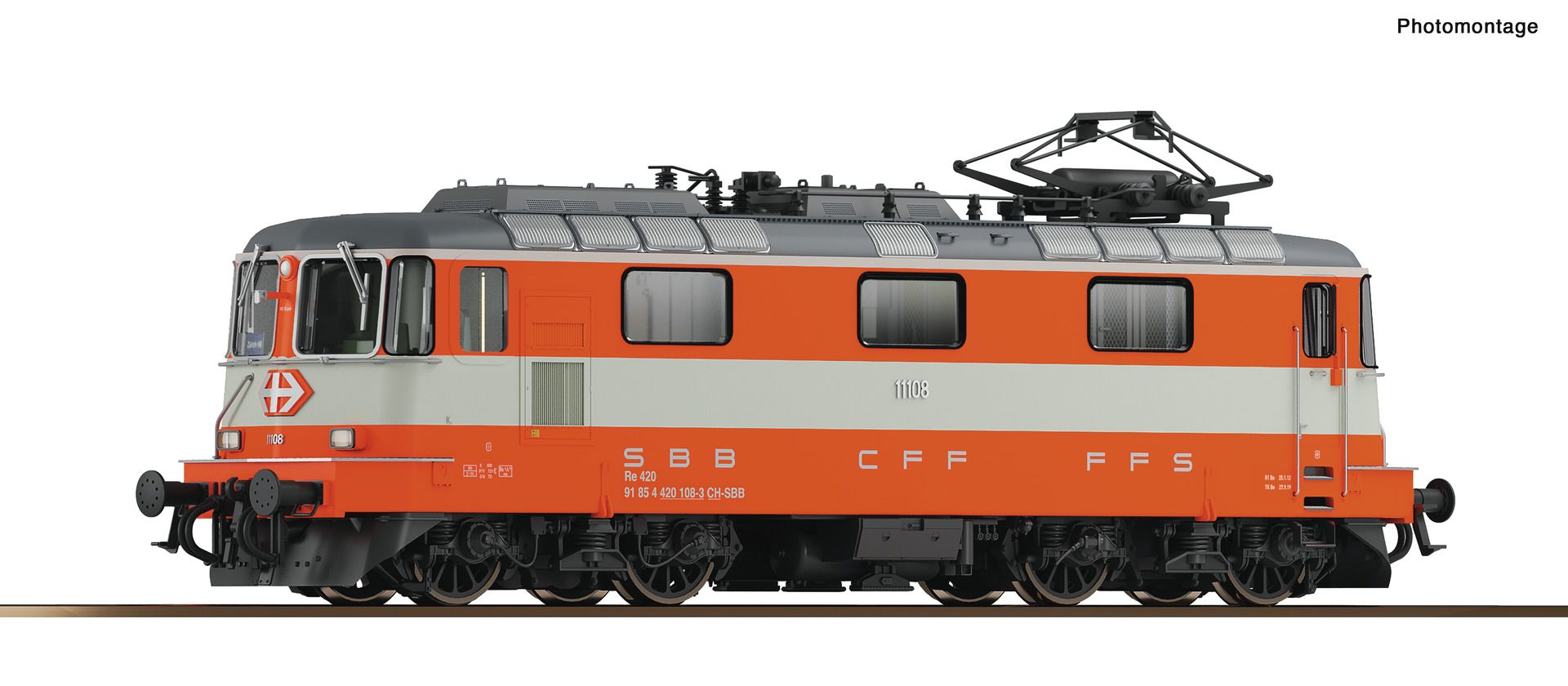 7520002 Roco - E-Lok 11108 SwEx AC-Snd. - Spur H0