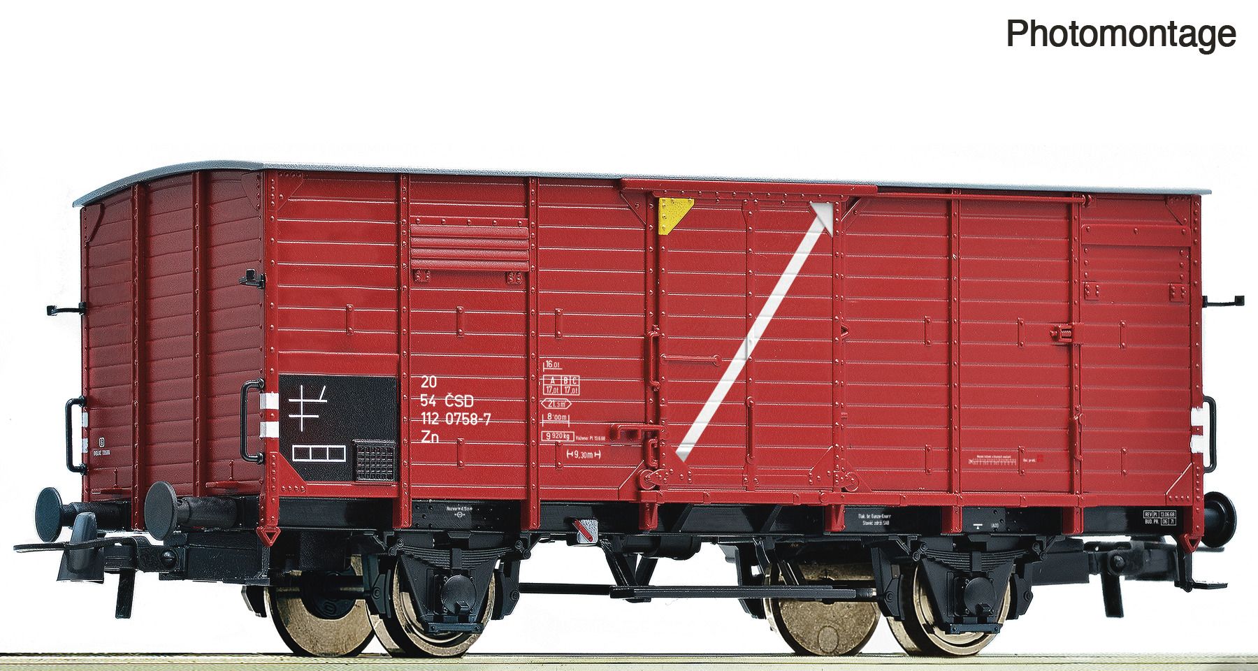 76323 Roco - Ged.Guterwag. CSD - Spur H0