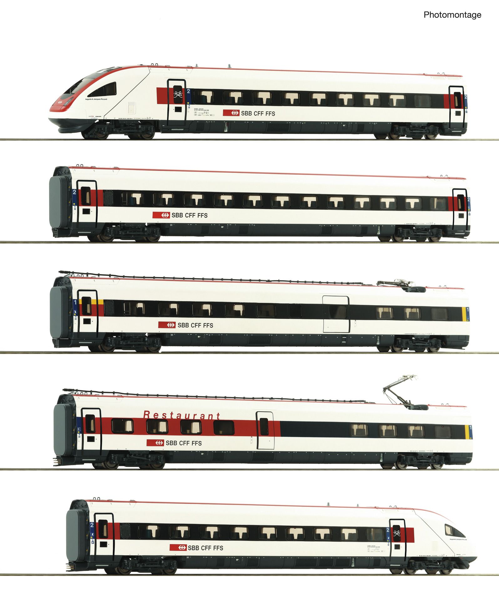 7700036 Roco - E-Triebzug ICN 5-tlg. - Spur H0