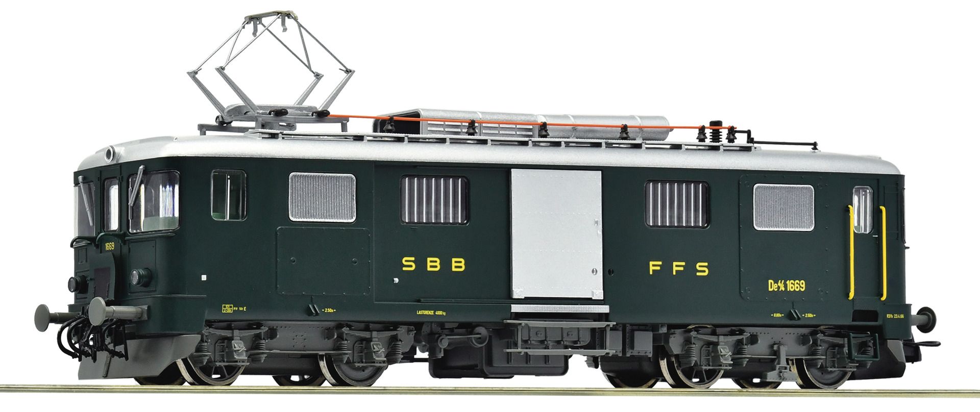 7710014 Roco - E-Gep�cktriebwagen De 4/4 1669 - Spur H0