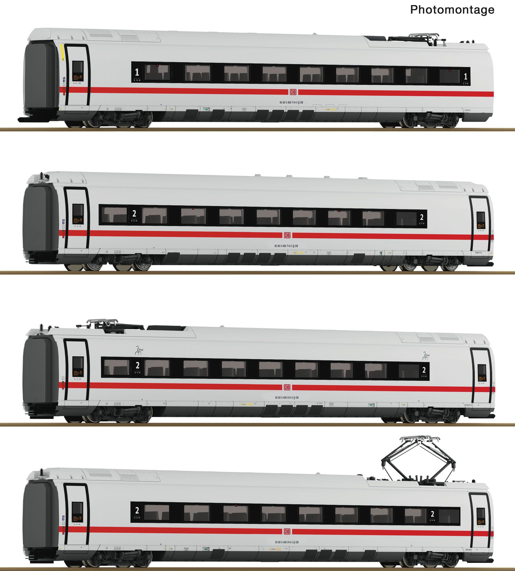7720018 Roco - Ergaenzung ICE3neo 4-tlg. AC - Spur H0