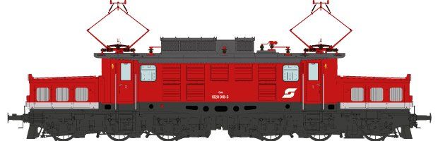PUR-Radsätze, Zfl. Wörgl, Fahrwerk: schwarz, Aufbau verkehrsrot (RAL 3020), lackierte Anschriften, Pantographen mit 2 Schleifleiste, liegende Isolatoren, integriertes 3-Licht-Spitzensignal mit Schlusslicht, Jet-Lüfter, 2 Frontfenster, mit Pflatsch