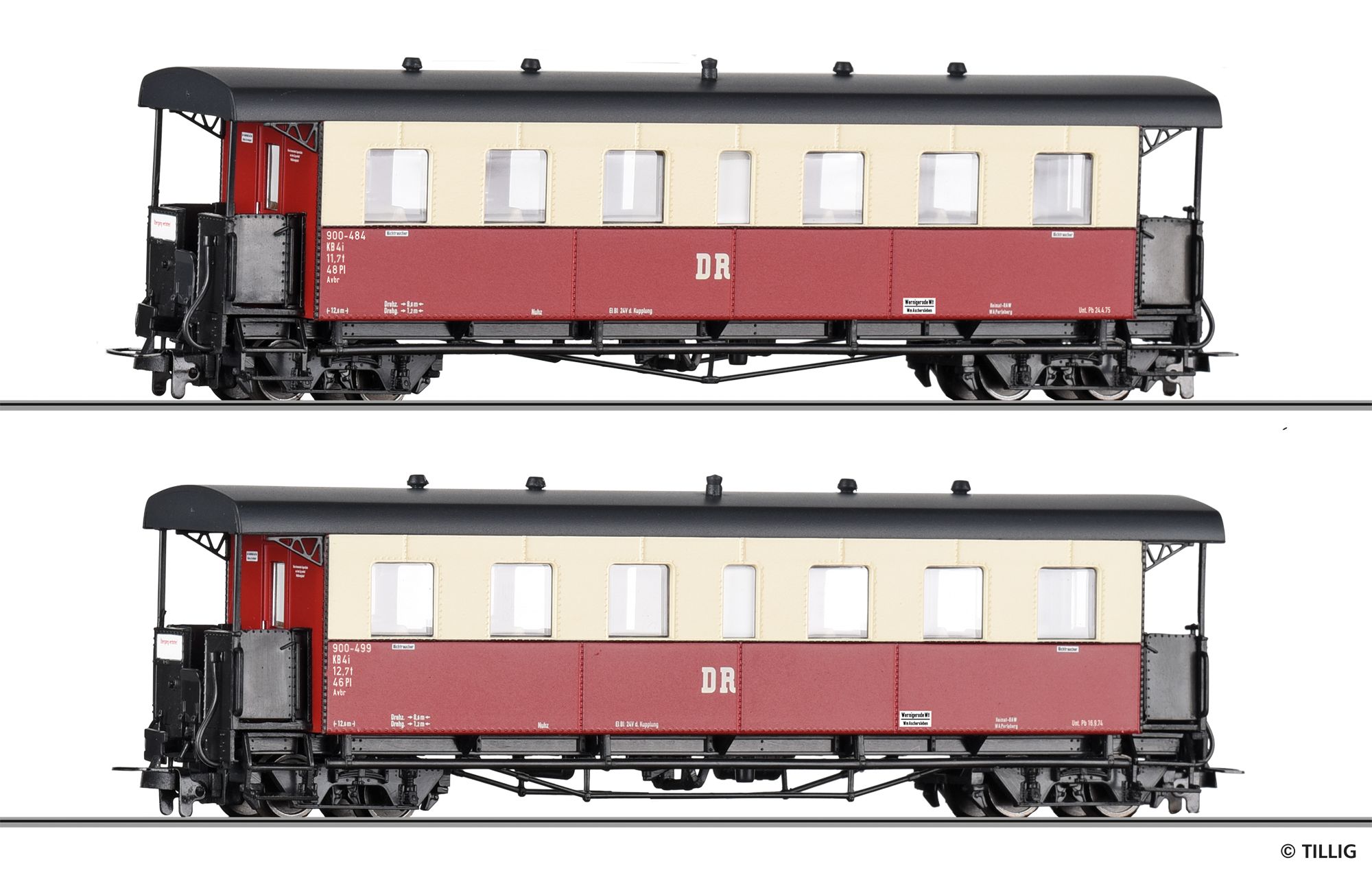 03995 Tillig - Personenwg.set, H0e, DR, Ep.I - Spur H0e