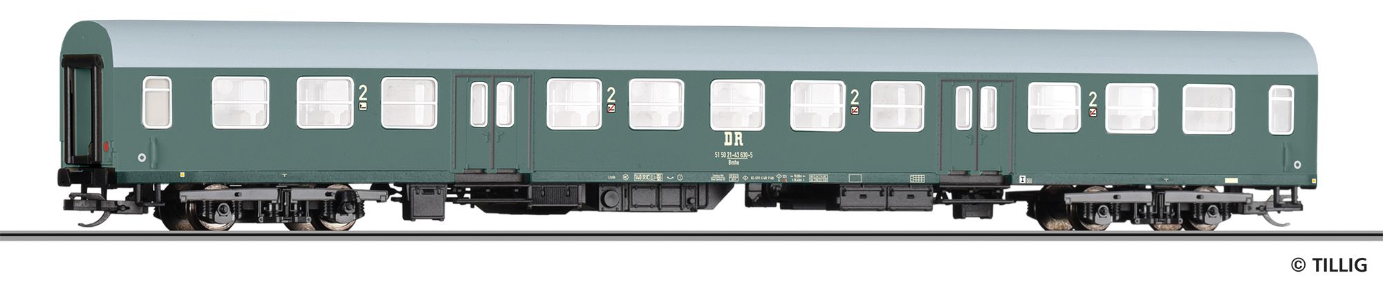 12608 Tillig - Reisezugwg. 2.Kl., DR, Ep.IV - Spur TT