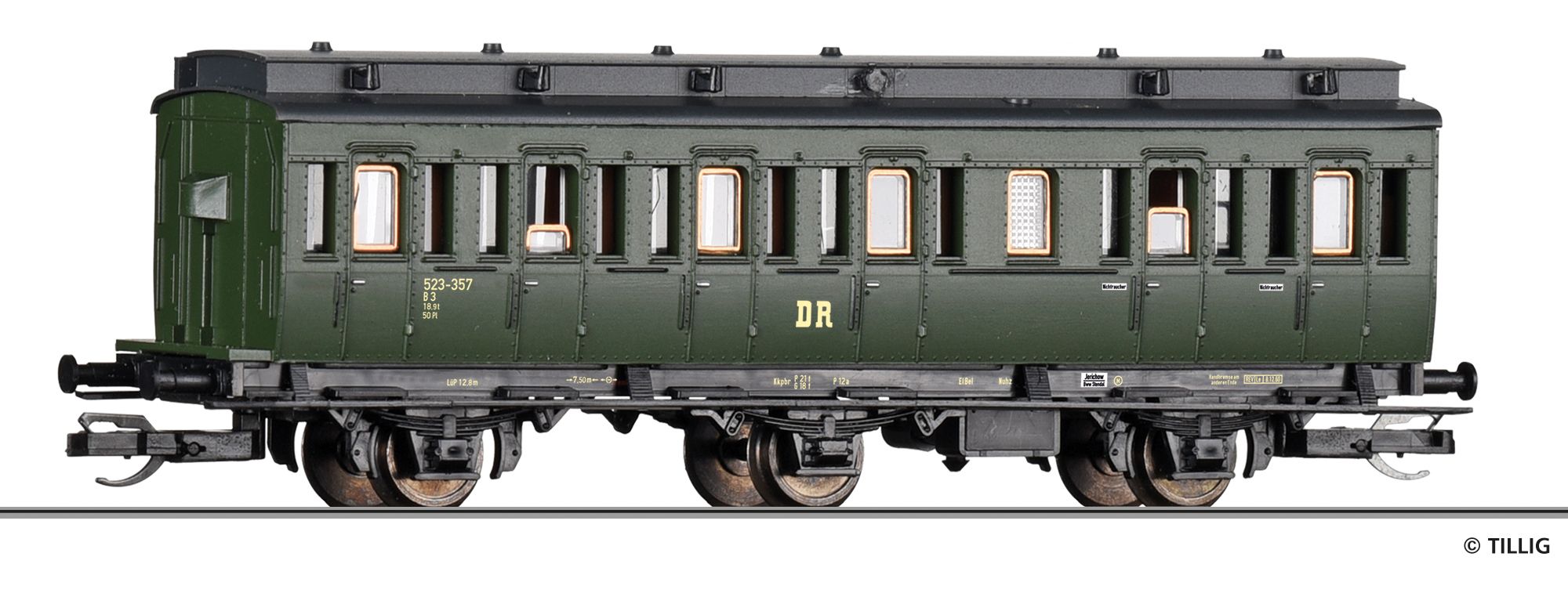13157 Tillig - Abt.wagen o.Brhs., DR, Ep.III - Spur TT