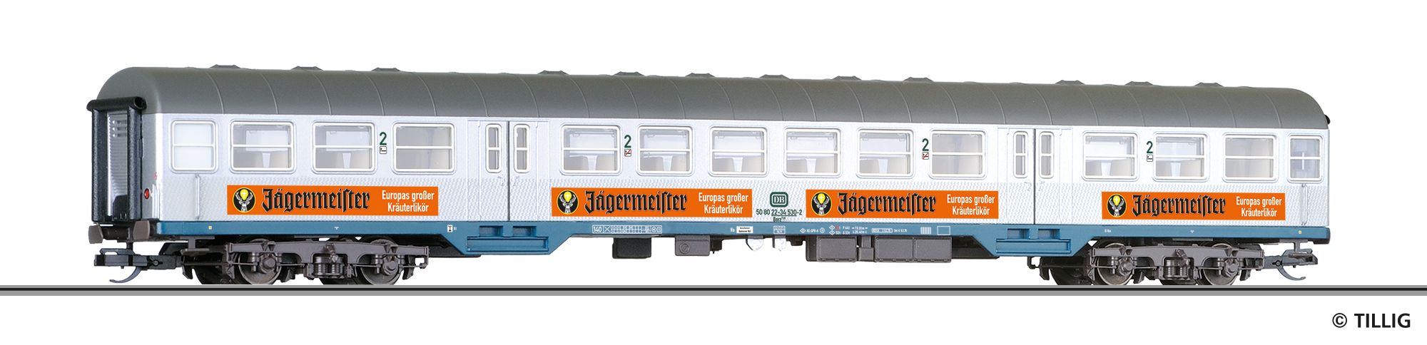 16855 Tillig - Reisezugwg. 2.Kl., DB, Ep.IV - Spur TT