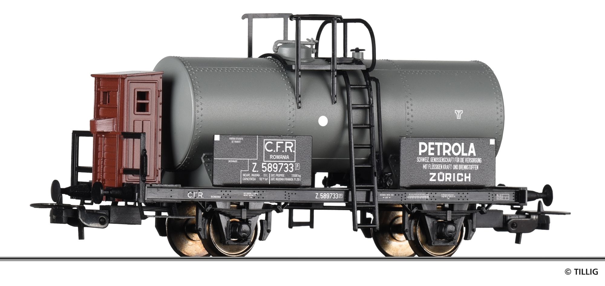 77043 Tillig - Kesselwg.m.Brhs., CFR, Ep.II - Spur H0