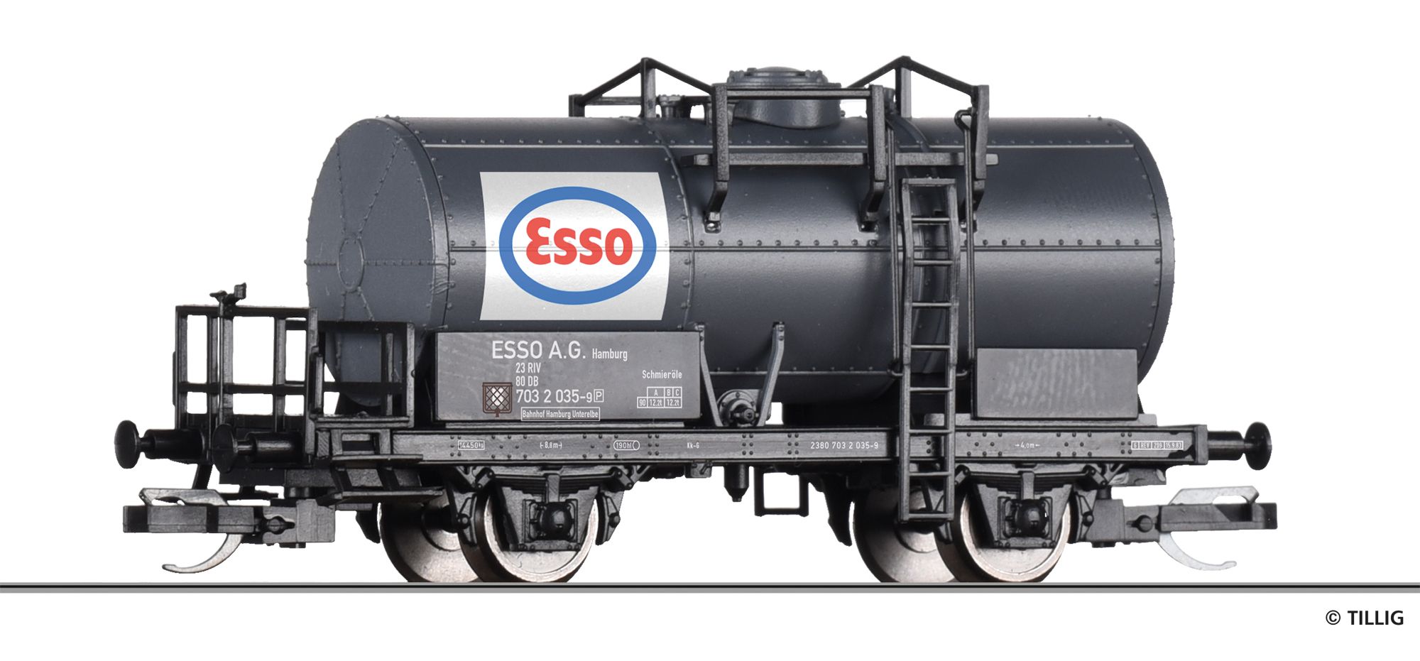 95777 Tillig - Kesselwagen m.Brh, DB, Ep.IV - Spur TT