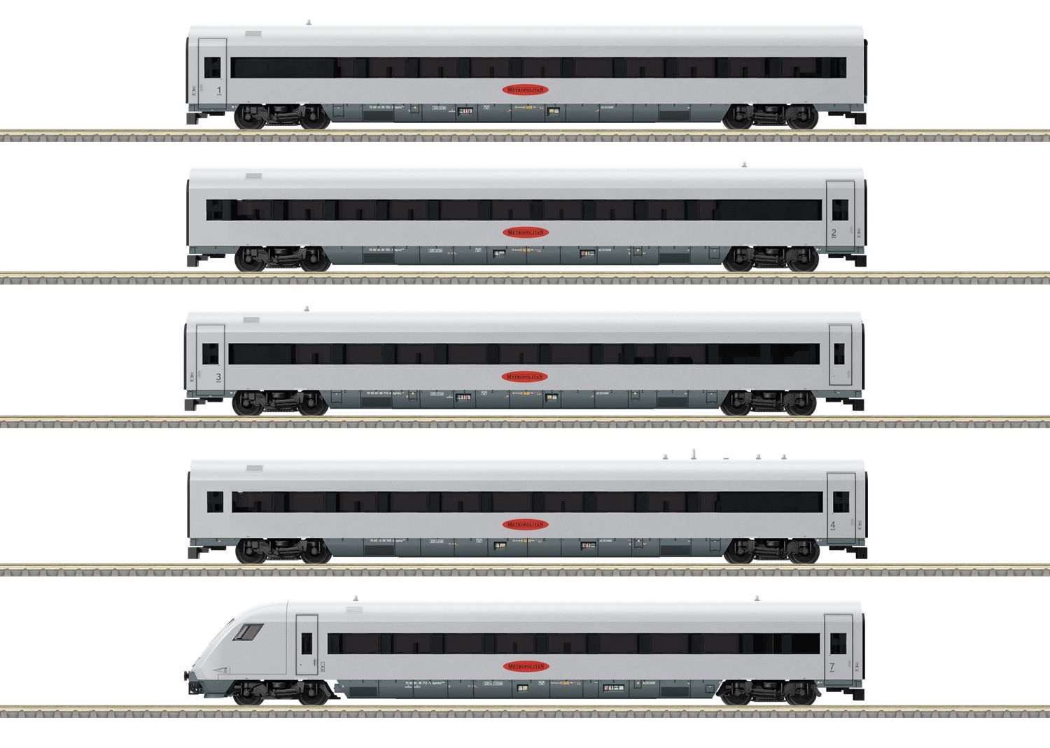 15160 Trix - METROPOLITAN Wagenset 1 5-tlg. INSIDER 2023 - Spur N