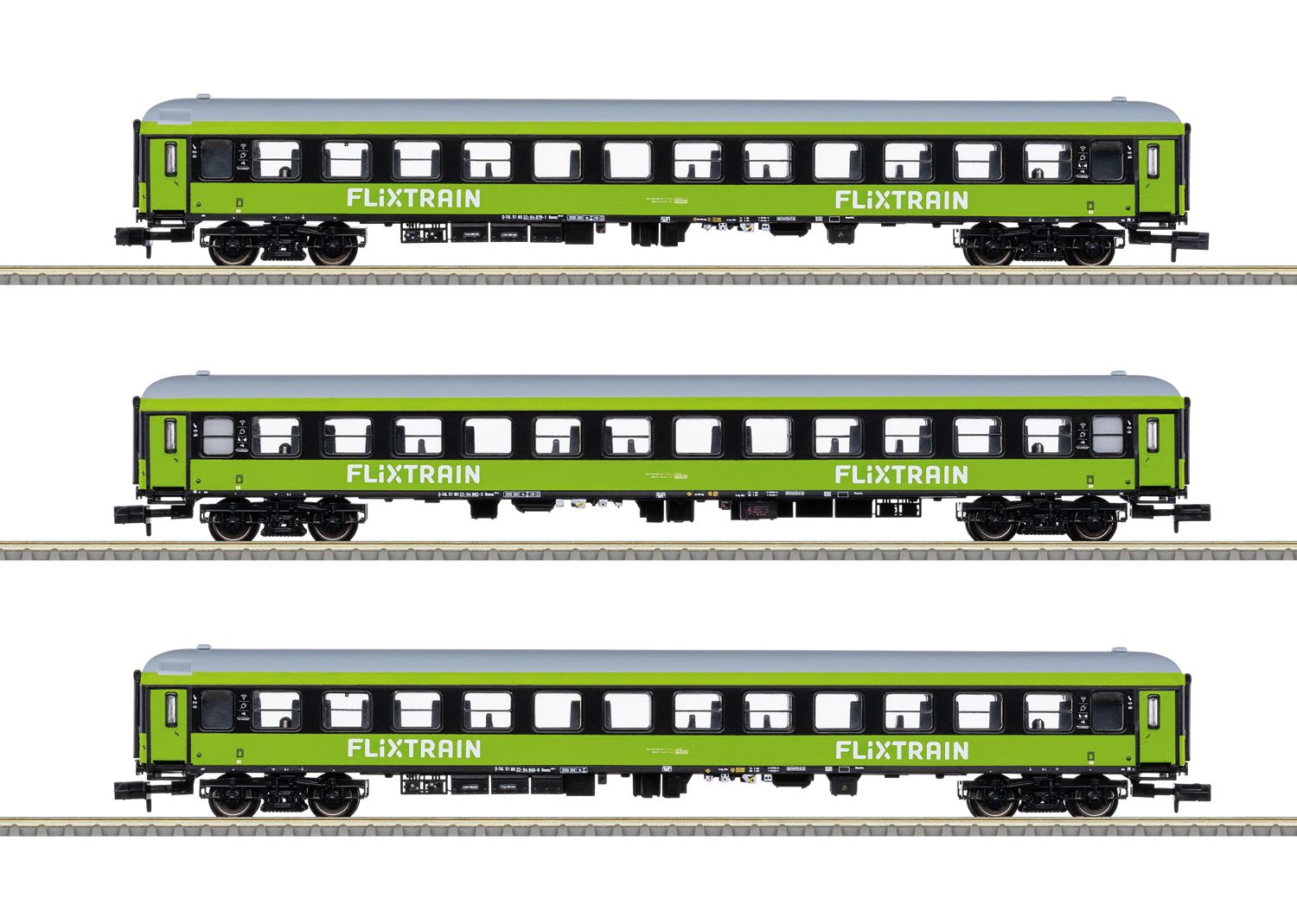 15462 Trix - Schnellzugwagen-Set FLIXTRAIN 3-tlg. MHI 05/2025 - Spur N