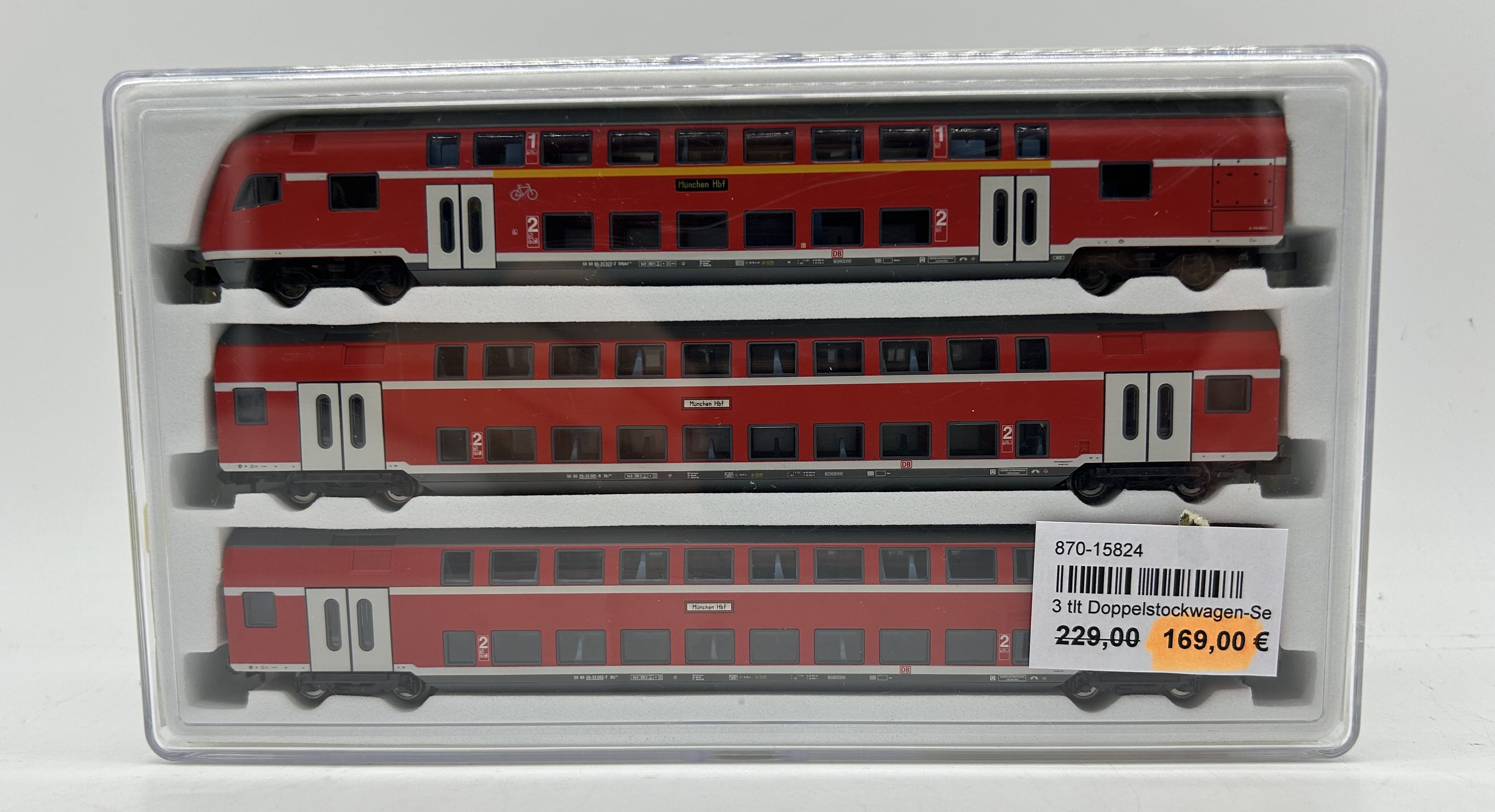 Wagen-Set Doppelstockwagen der DB, OVP