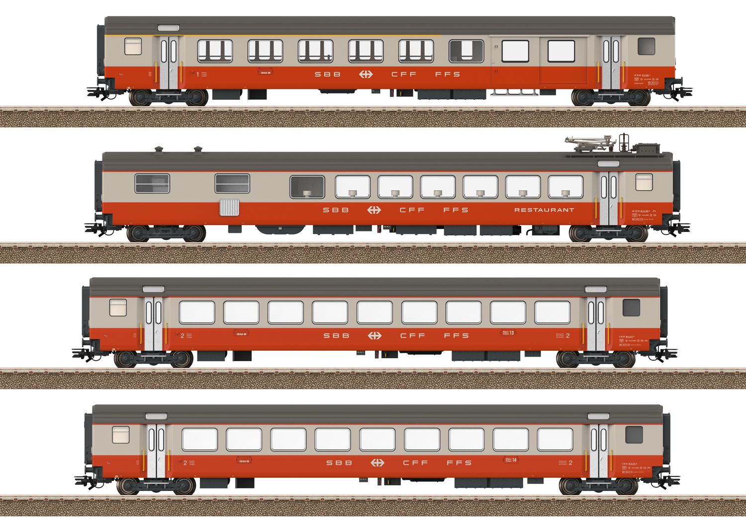 23690 Trix - Personenwagen-Set Swiss Expr. - Spur H0