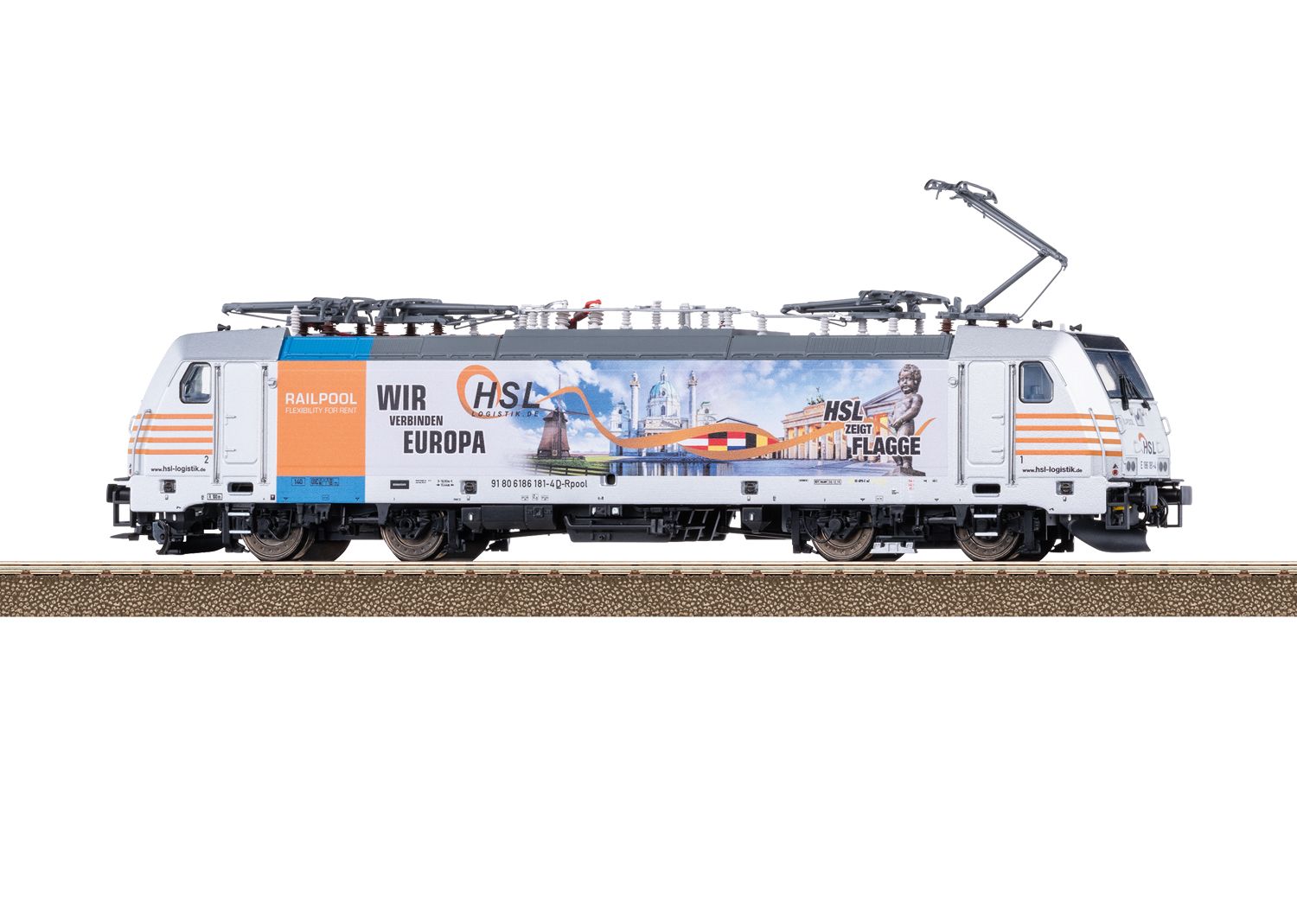 25803 Trix - E-Lok BR 186 HSL - Spur H0