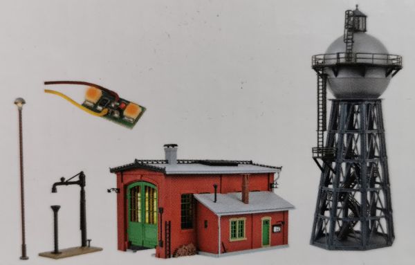 43000 Vollmer - H0 Set rund um das Betriebswerk. - Spur H0