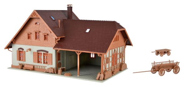 43744 Vollmer - H0 Bauernhaus mit Remise - Spur H0