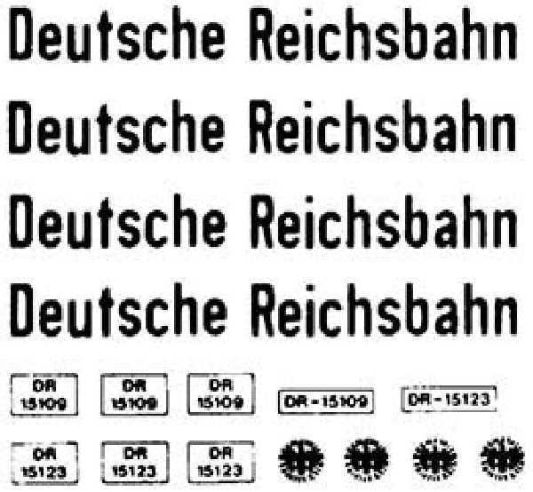 4372 Weinert - Deutsche Reichsbahn Beschrift - 1:87