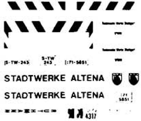 4382 Weinert - Kommunalfahrzeug, Beschriftun - 1:87