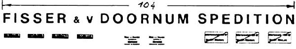 4414 Weinert - Fisser&Doornum Beschrifts. 1S - 1:87