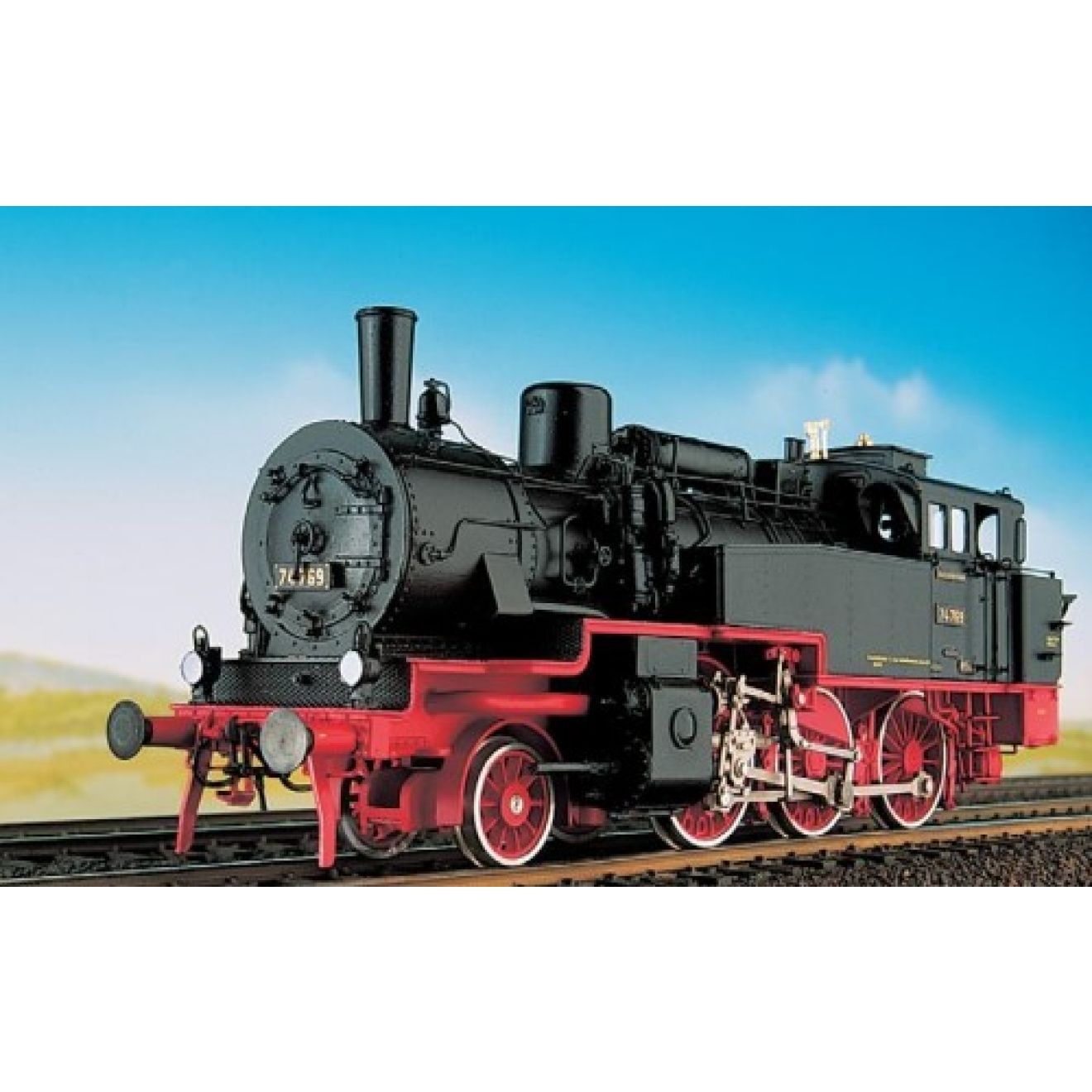 Superdetailliertes Messing-Feinguss-Modell mit Faulhaber-Motor RP-25 Radsätze Normschacht für die Kupplung Analog-Modell - KEIN Decoder, KEINE Schnittstelle