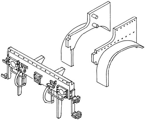 85602 Weinert - Vorschuh + Pufferbohle P8,BR3 - Spur H0