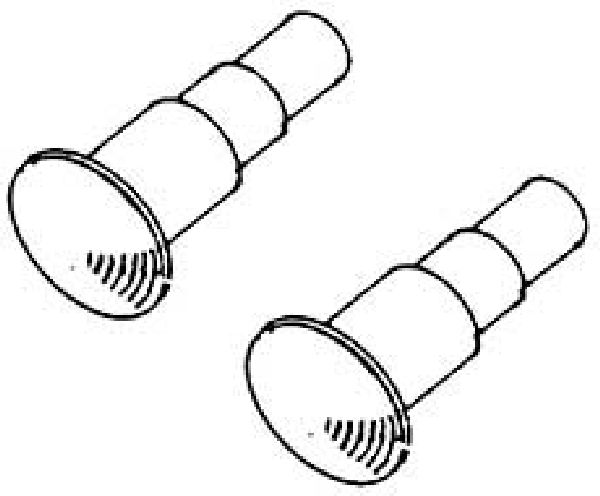 8598 Weinert - Puffer Elefantenf��e fest  4S - Spur H0