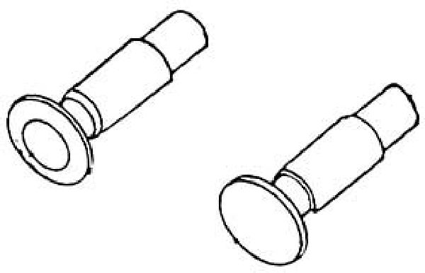 8614 Weinert - Federpuffer, 4,3 mm Durchm. - Spur H0