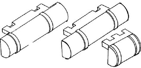 8920 Weinert - Bremsdruckluftk. Halbrelief W - Spur H0