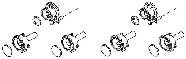 90057 Weinert - Satz DB Laternen f. Triebwage - Spur H0