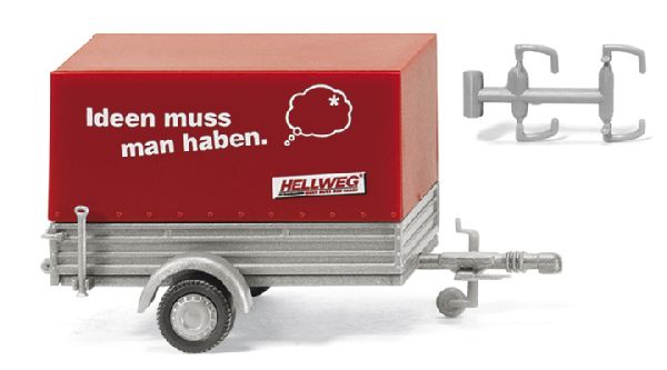 005602 Wiking - PKW-Anh�nger mit Plane - 1:87