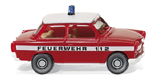 086124 Wiking - Feuerwehr - Trabant 601 S - 1:87