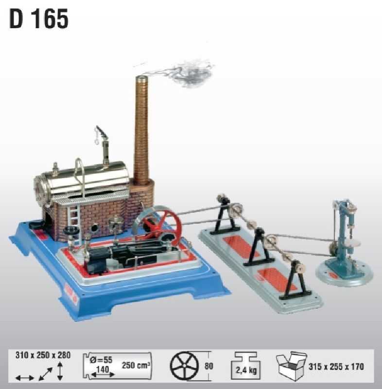 165 Wilesco - Dampfmaschine. Sparpaket - -